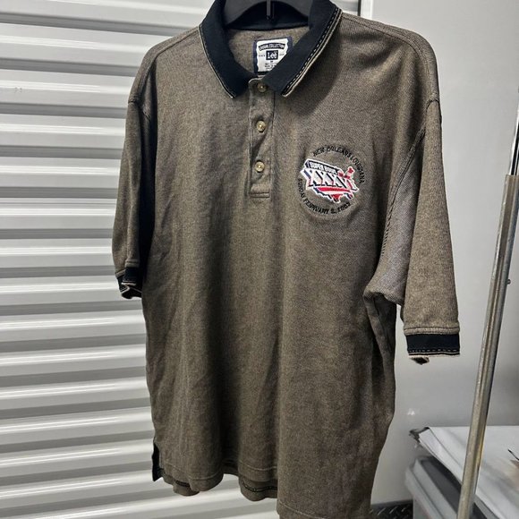 2002 Super Bowl Polo Lee Casual Collection Football Game Patriots vs. Rams - Picture 2 of 8